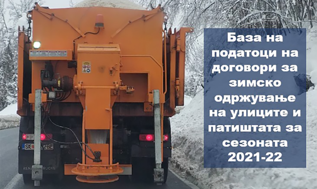 Зимско одржување на улици и патишта 2021-22 година