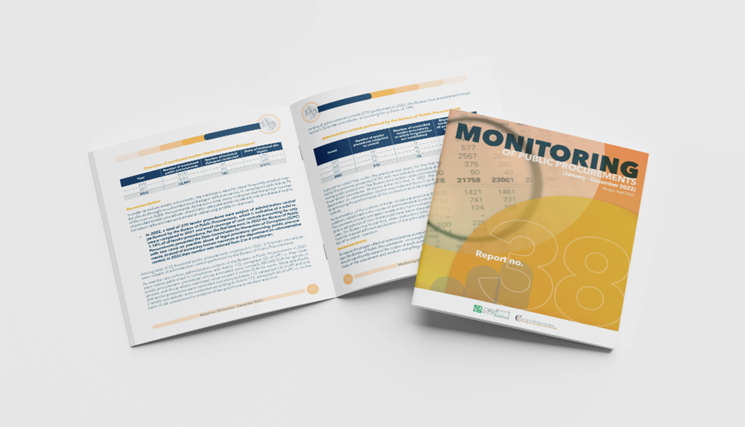 38 Monitoring of public procurement report (January-December 2022)
