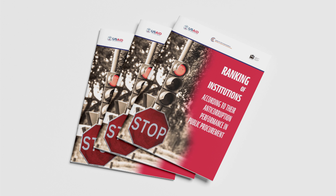 Ranking of institutions according to their anticorruption performance in public procurement